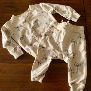 Rylee + Cru Palm Tree Sweatshirt & Sweatpants